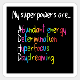 ADHD Superpowers Sticker